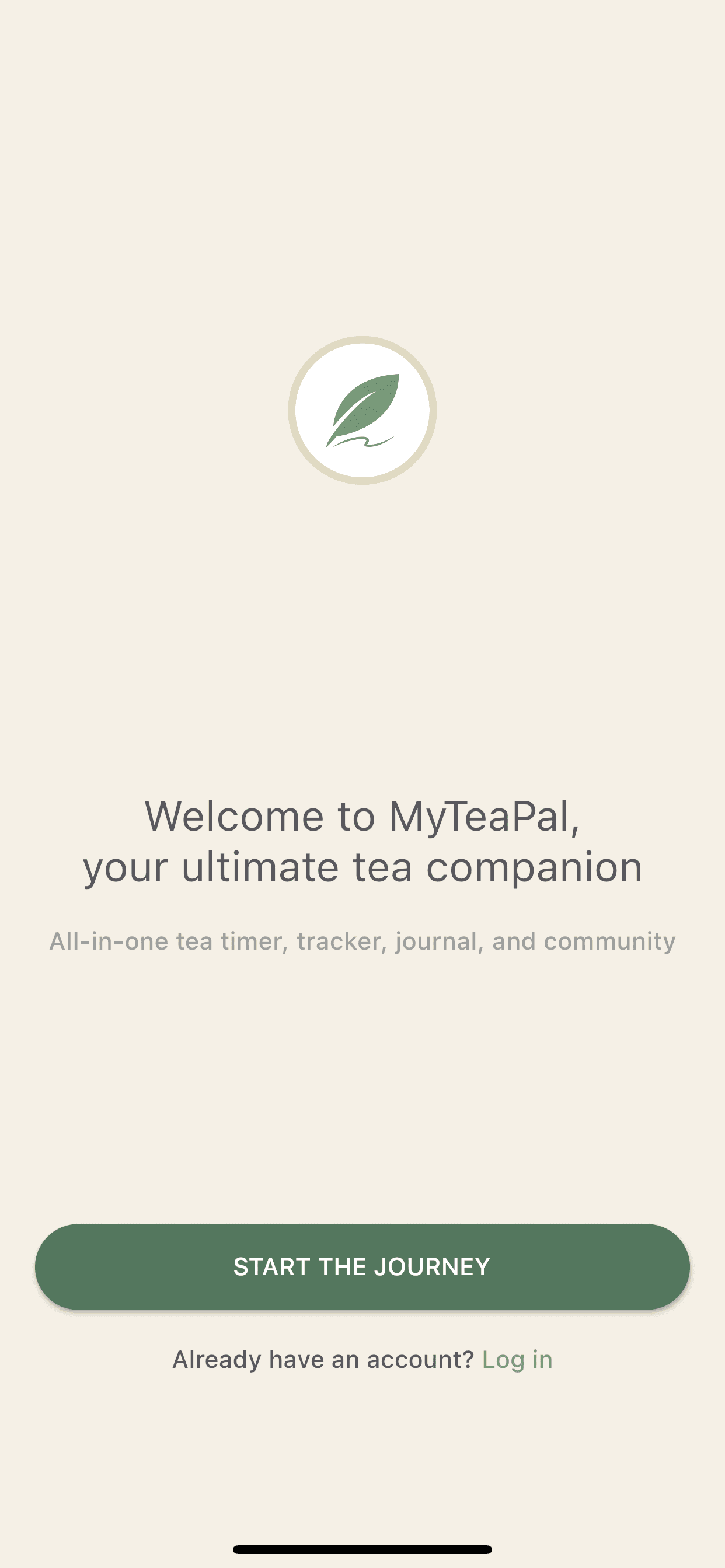 The MyTeaPal app showing a tasting note